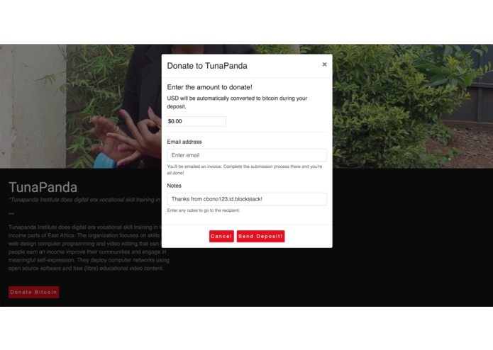 Blockcharity – screenshot 4