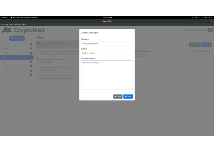 Encrypted E-Mails – screenshot 3