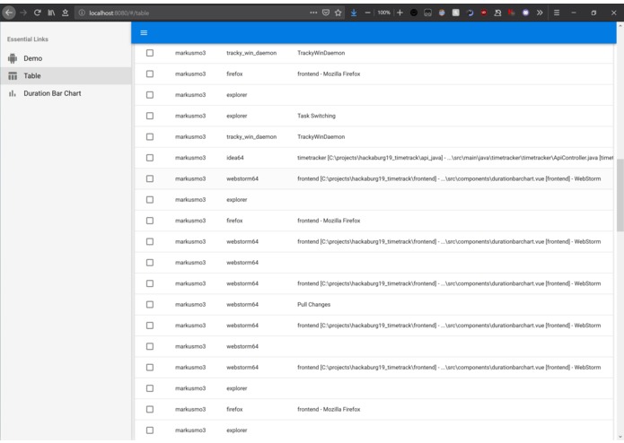 Tracky – screenshot 3