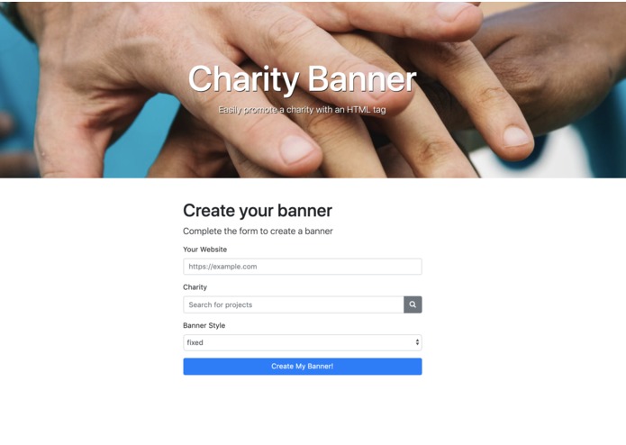 Charity Banner – screenshot 1