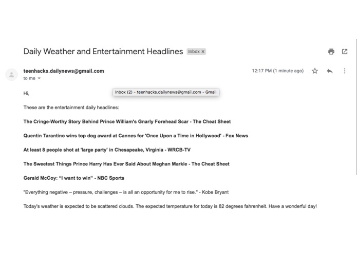 DailyEmails – screenshot 3