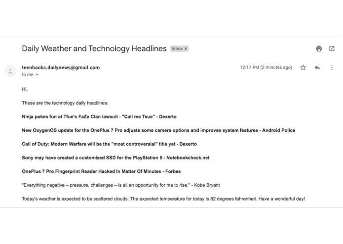 DailyEmails – screenshot 7