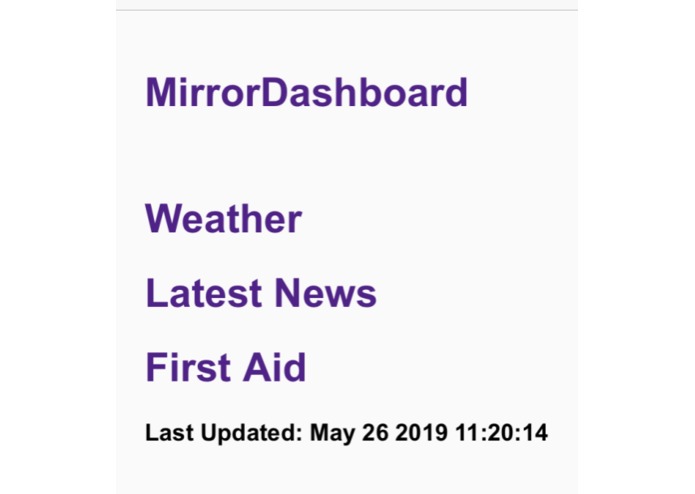 MirrorDashboard – screenshot 1