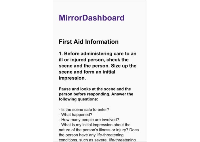 MirrorDashboard – screenshot 3