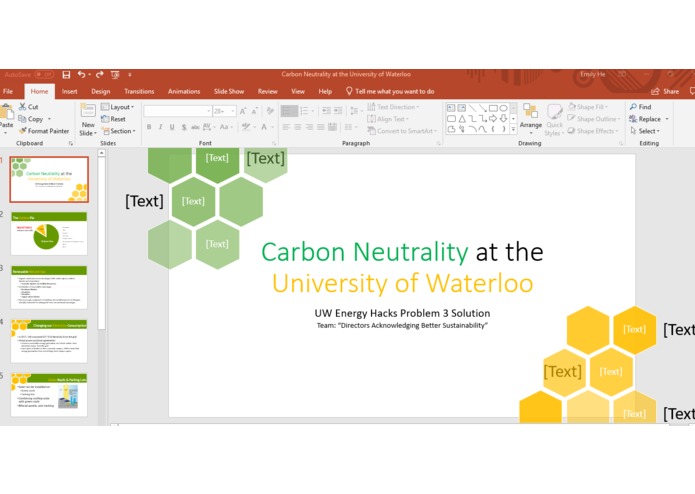 Carbon Neutrality at the University of Waterloo – screenshot 1