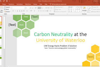 Carbon Neutrality at the University of Waterloo