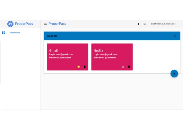 ProperPass – screenshot 2