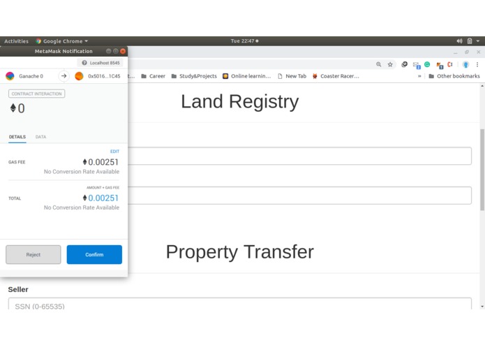 Registration and transfer management of property or vehicle – screenshot 4