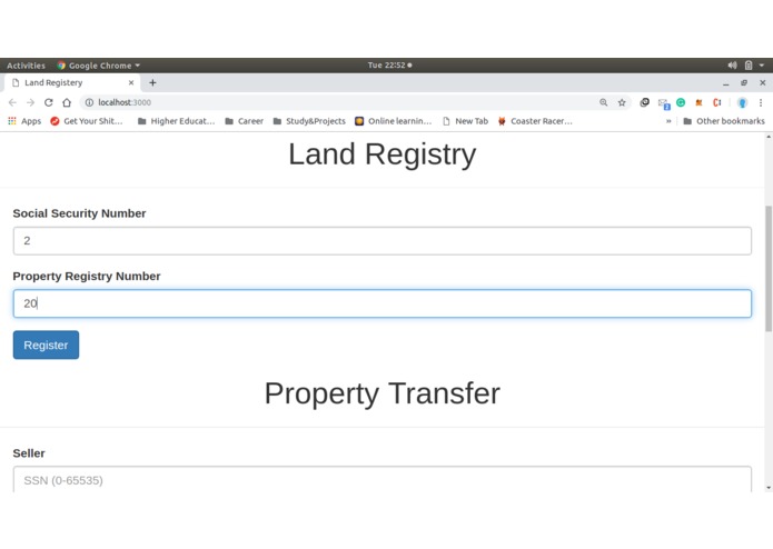 Registration and transfer management of property or vehicle – screenshot 7