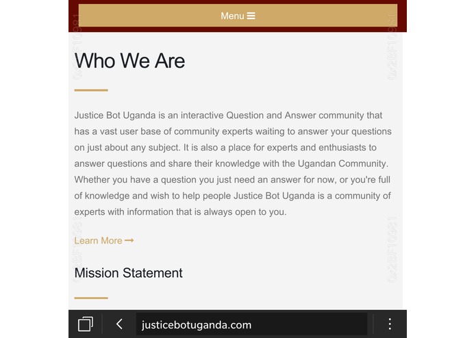 JUSTICE BOT UGANDA – screenshot 4