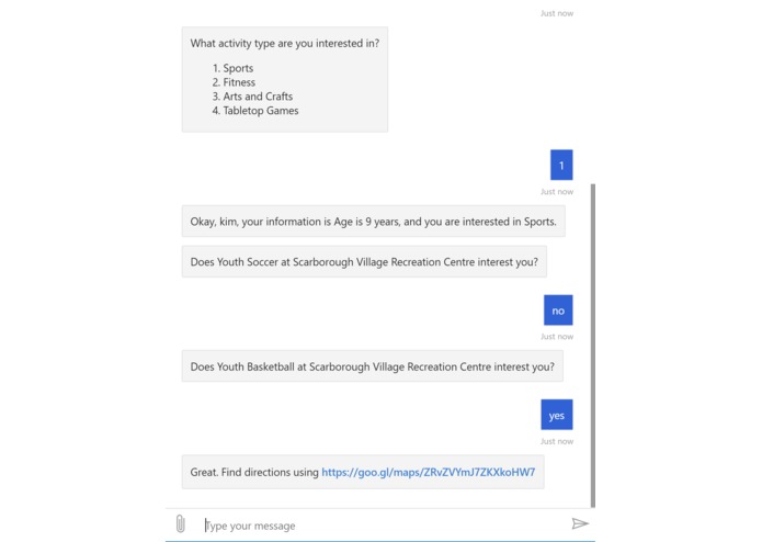 Community Connect Chatbot – screenshot 2