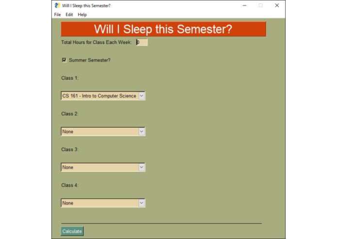 Will I Sleep This Semester? – screenshot 2