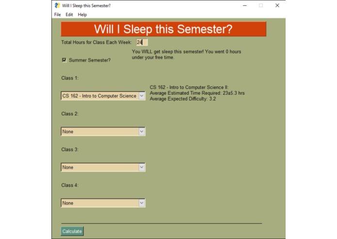 Will I Sleep This Semester? – screenshot 3