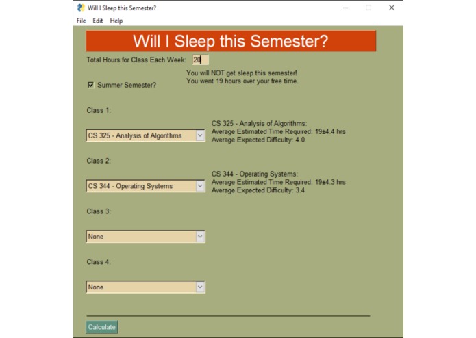 Will I Sleep This Semester? – screenshot 4