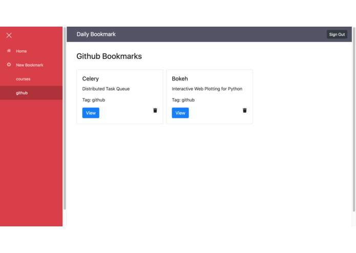 Daily Bookmark – screenshot 2