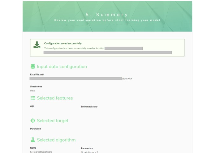 HandyML: Machine learning for non-datascientists – screenshot 7