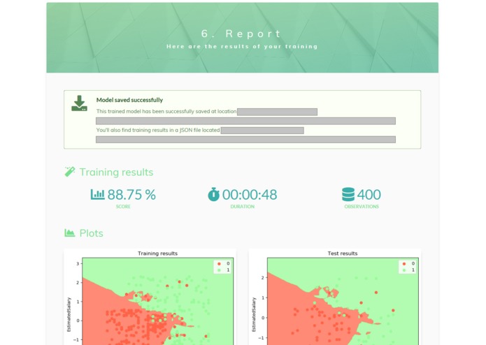 HandyML: Machine learning for non-datascientists – screenshot 9