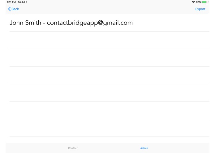 Contact Bridge App – screenshot 7