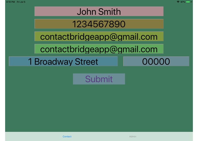 Contact Bridge App – screenshot 4