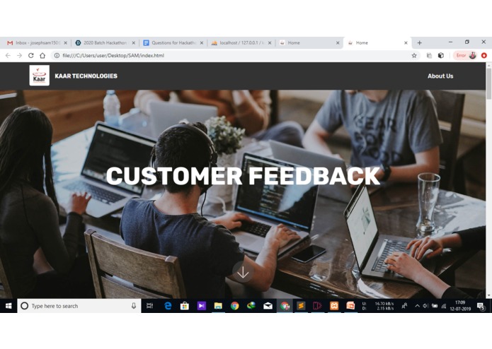 Customer Feedback Solution – screenshot 6