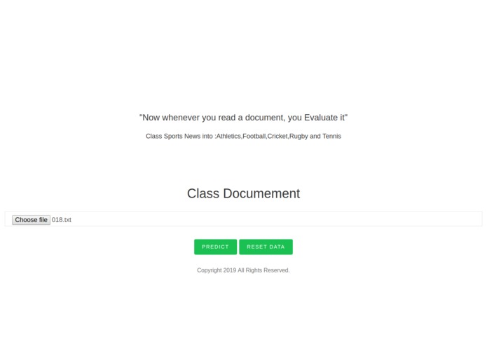 Document_Classifier – screenshot 1