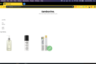 tamborine.
