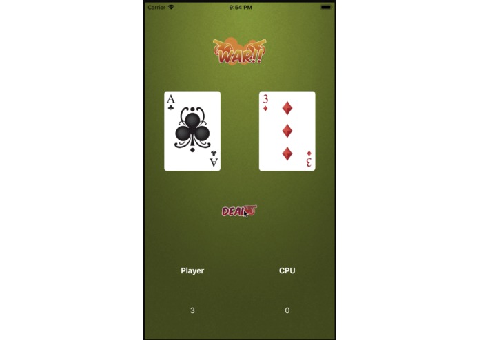 War Card Game – screenshot 1