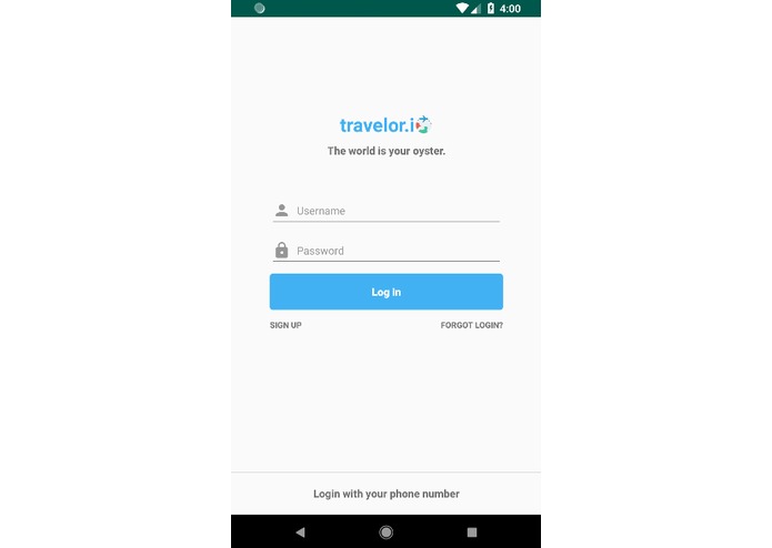 travelor.io – screenshot 2