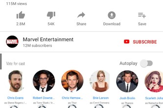 YouTube vote