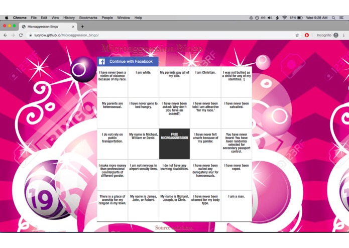 Microaggression Bingo – screenshot 2