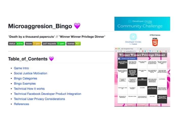 Microaggression Bingo – screenshot 1