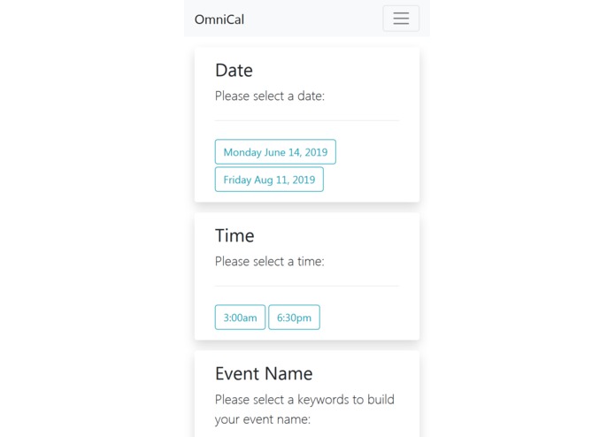 OmniCal – screenshot 2