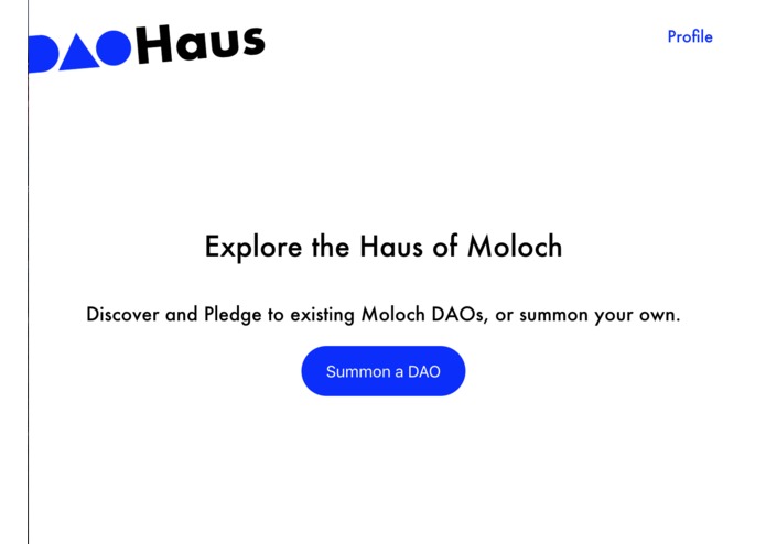 DAOHaus – screenshot 2