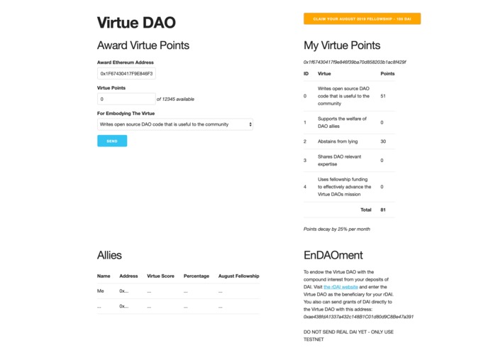 virtue-dao – screenshot 1