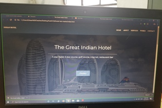 A hotel website