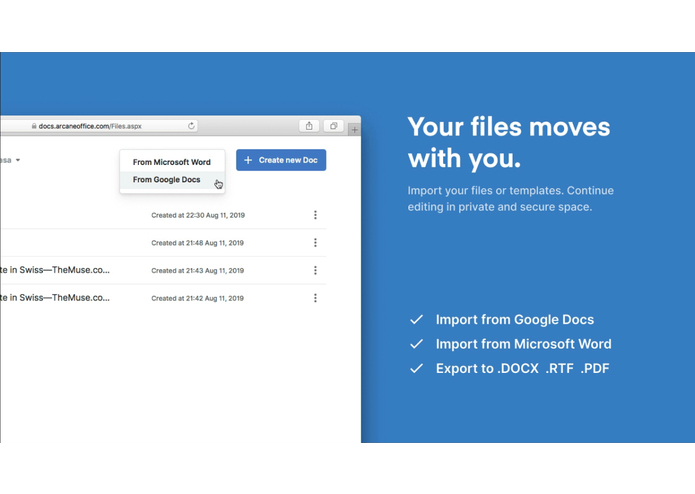 Arcane Docs – screenshot 3