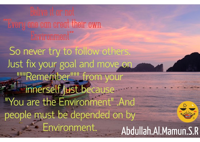 Every single person  can create their own environment – screenshot 2