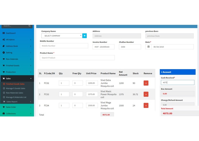 Point of sale (POS) – screenshot 2