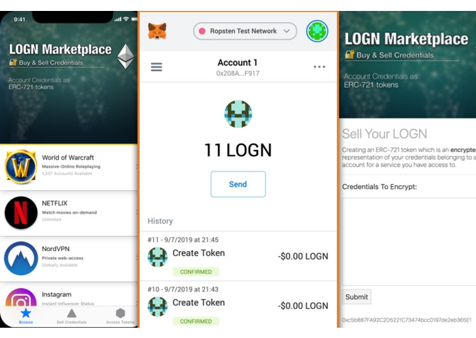 LOGN Marketplace - Buy & Sell Credentials – screenshot 1