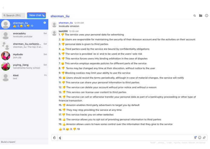 MyDudeBot – screenshot 1