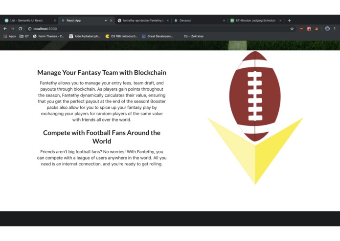 Fantethy Football – screenshot 2