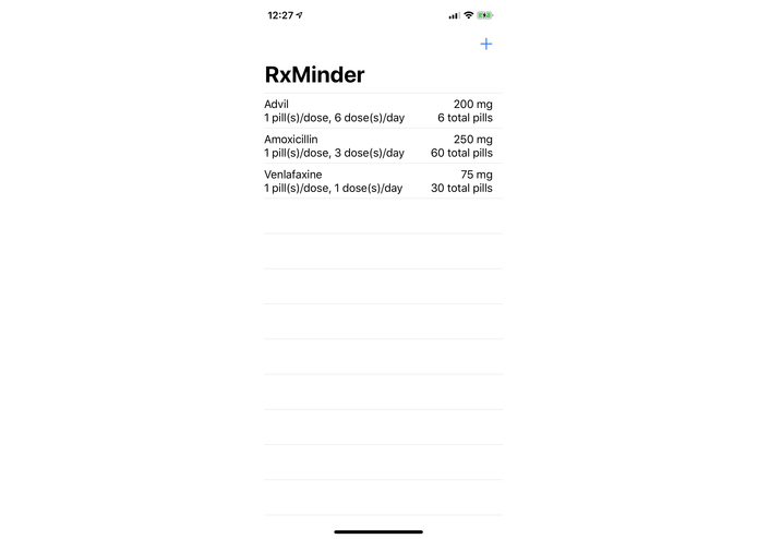RxMinder – screenshot 2