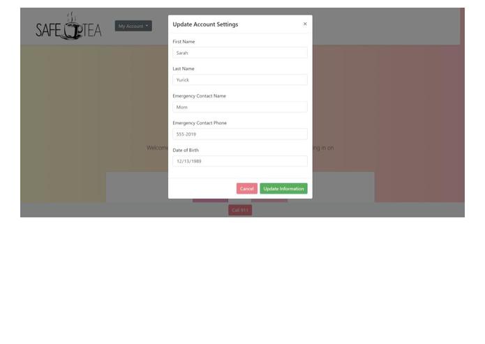 SafeTEA – screenshot 3