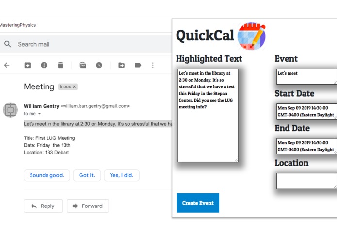 QuickCal – screenshot 1