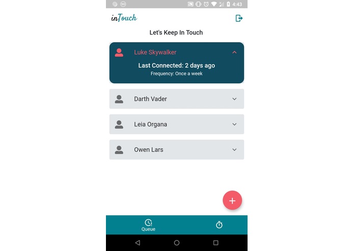 InTouch – screenshot 1