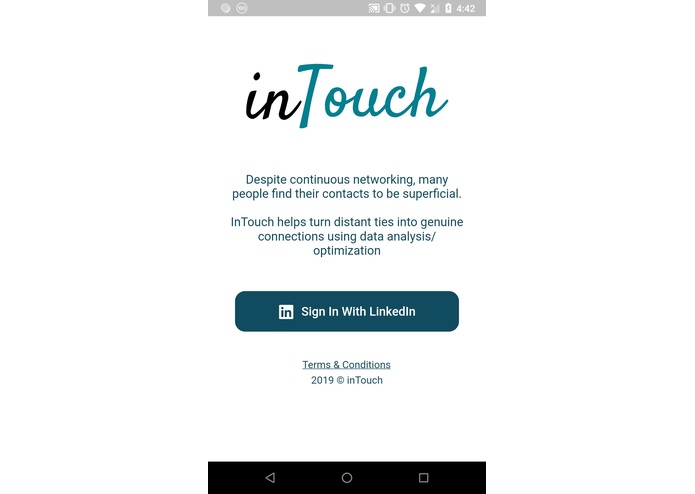 InTouch – screenshot 2