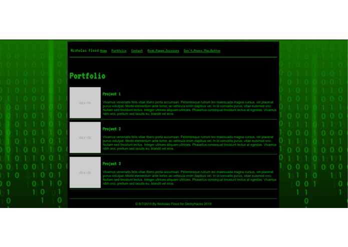 First Website ever! – screenshot 2