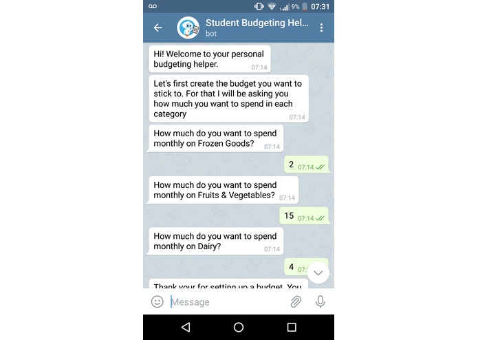 Student Budgeting Helper – screenshot 3