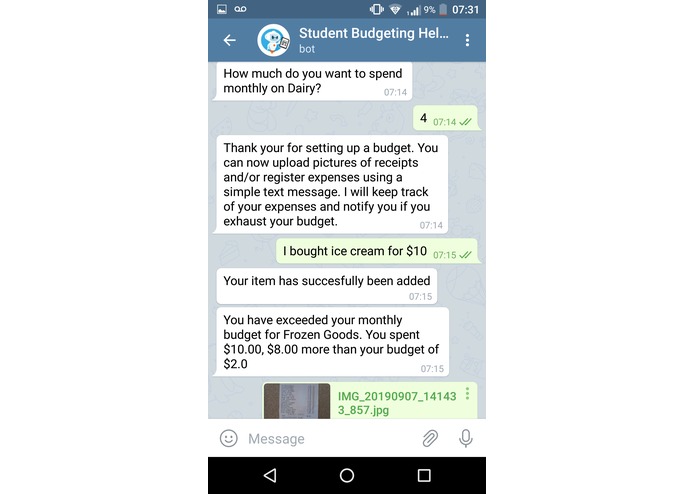 Student Budgeting Helper – screenshot 4