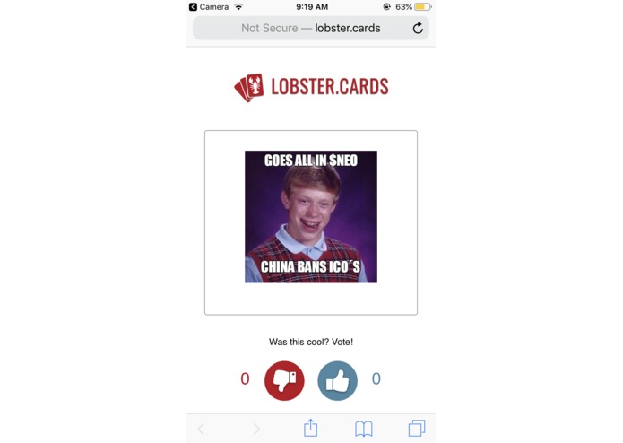 Lobster Cards – screenshot 2